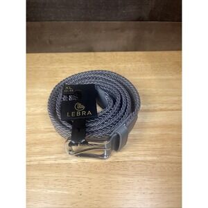 Lebra Men's Stretch Web Belt Gray Size XL 42-44 – New With Tags